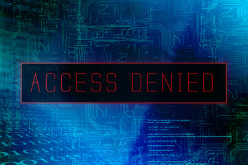 "Access denied" on a computer system