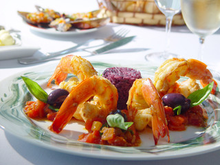 camarão prato gourmet peixe