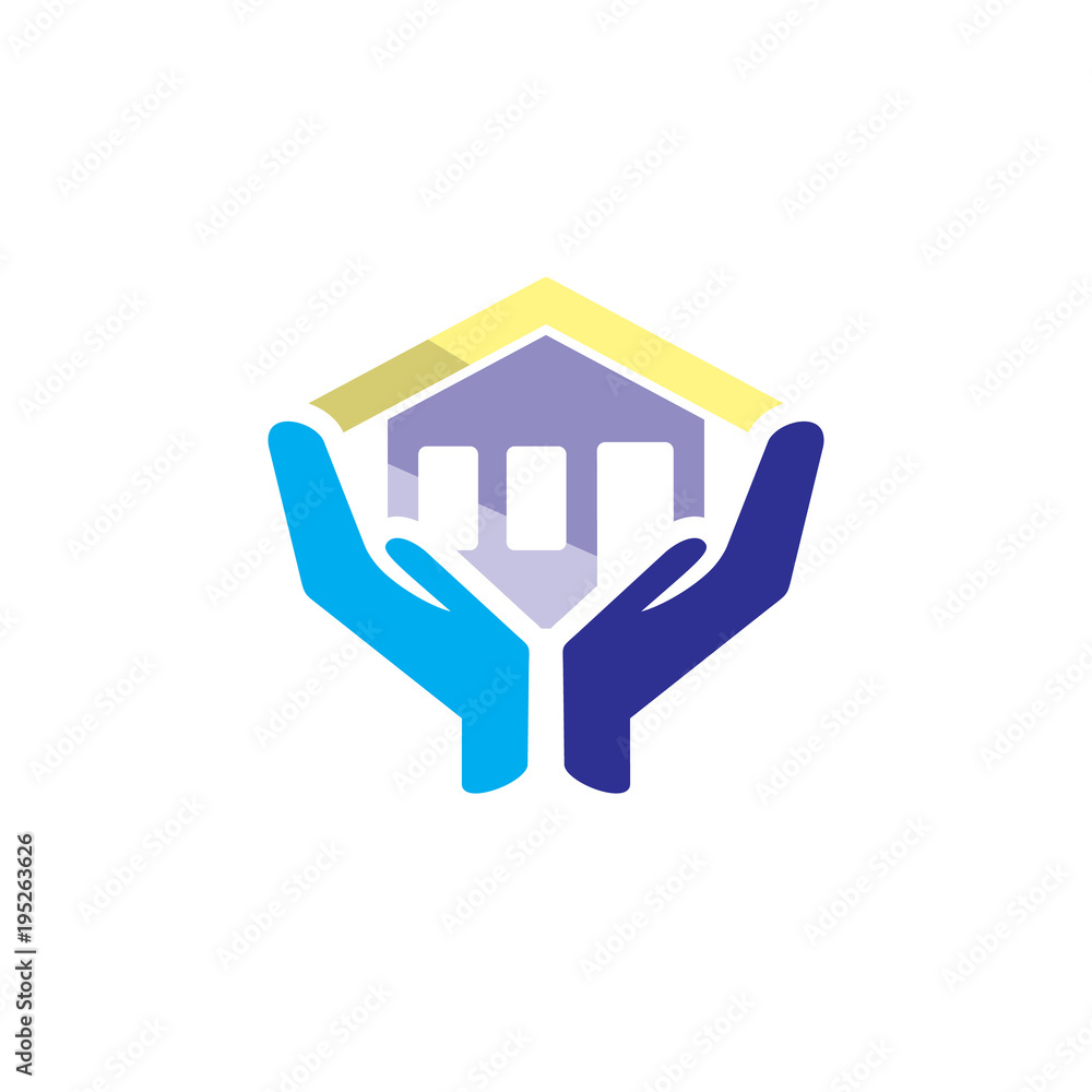 Wall mural House Care Logo Icon Design