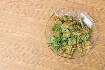 Thai food, Acacia Pennata Omelette.