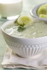 coalhada com pepino