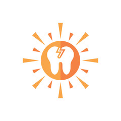 Dental Sun Logo Icon Design