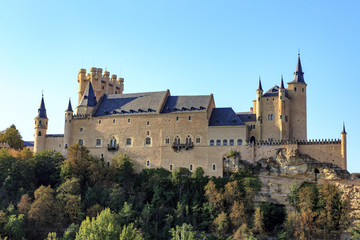 Fototapeta na wymiar Alcazar castle in Segovia spain