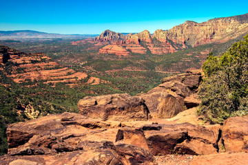 Sendona at the foot of the mountains
