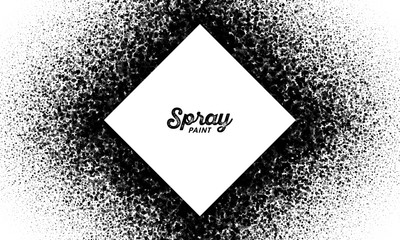 Spray paint splatter pattern