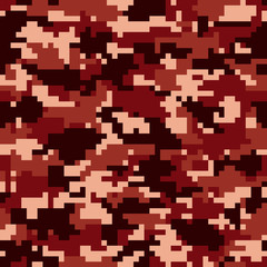 Digital camouflage background. Seamless pattern.Vector. 迷彩パターン