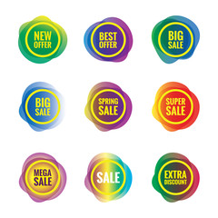 Obraz premium Sale Banners. SALE on price labels