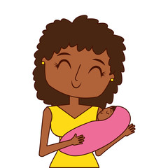 happy young mother hugging little toddler son