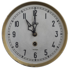 the dial of the old clock isolated on white manufacturer-OCHZ 