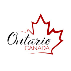 Ontario Maple Leaf Design