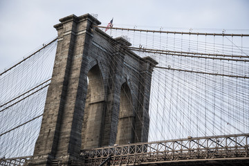 The Brooklyn bridge in New york