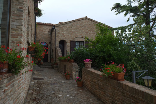 A street in Montegridolfo, Italy
