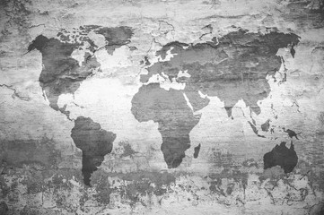 mapa świata. - 195274831