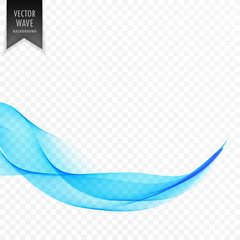elegant smooth transparent blue wvae background