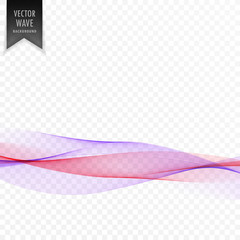 abstract transparent smooth pink wave background