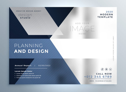 abstract business flyer presentation template design