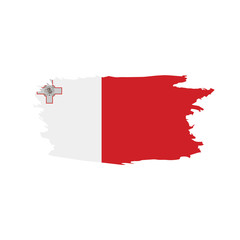 Malta flag, vector illustration