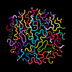 Abstract circle frame for your design