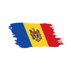 Moldova flag, vector illustration