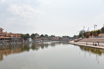 Fototapeta na wymiar Ram ghat , Shipra river bank, Ujjain, Madhya Pradesh, INdia
