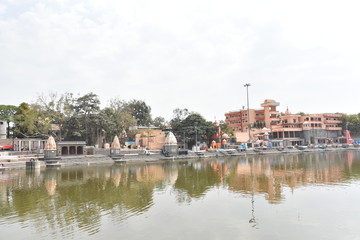 Fototapeta premium Ram ghat , Shipra river bank, Ujjain, Madhya Pradesh, INdia