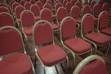 empty armchairs in the meeting room