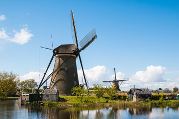 Mills and water channel in a good day