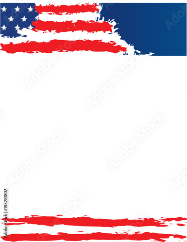"United States of American Flag Border Template" Stock image and ...