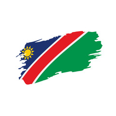Obraz premium Namibia flag, vector illustration