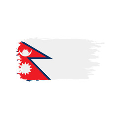 Nepal flag, vector illustration