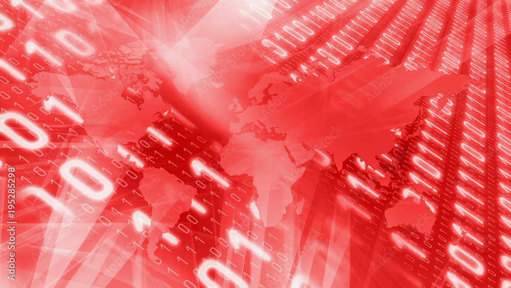 Poster futuristic cyber war breaking news background