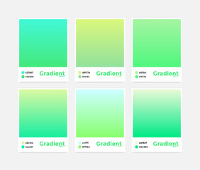 Universal set vector modern gradient