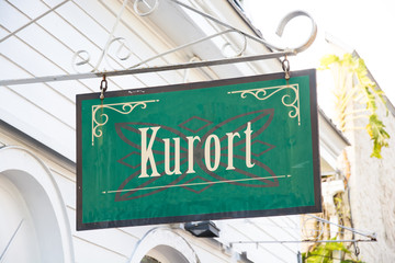 Obraz premium Schild 266 - Kurort