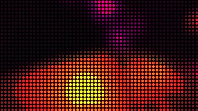 LED screen. Pixel pattern. Vide loop.