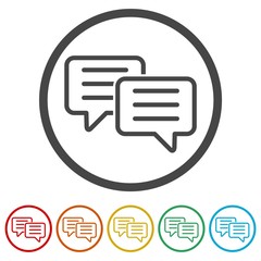 Comments icon, 6 Colors Included