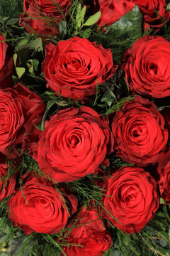 Bouquet of wonderful red Roses 