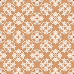 Floral background with colored seamless pattern