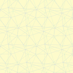Geometric seamless pattern. Beige background with blue and green elements