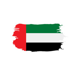 United Arab Emirates flag, vector illustration