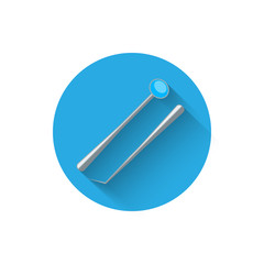 Dental Instruments icon, illustrated in a flat style design of vector illustration. Modern icon of dentistry. Website and design for mobile applications and other your projects