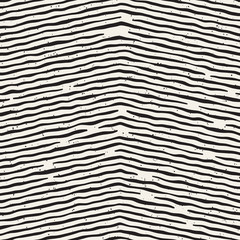 Hand drawn style seamless pattern. Abstract geometric tiling background in black and white. Vector doodle line lattice