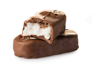 chocolate bars with coconut