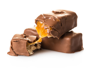 chocolate bars close-up
