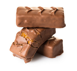 chocolate bars close-up