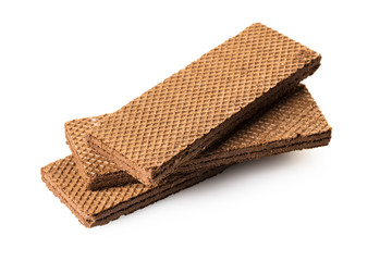 chocolate waffles close-up