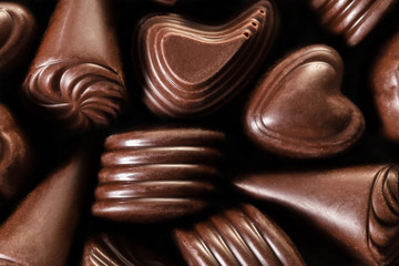 assorted chocolates close-up