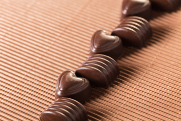 chocolate candy close-up