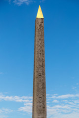 The Luxor Obelisk is an Egyptian obelisk standing at the center of the Place de la Concorde in...