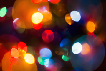 Garland, varicoloureds patches of light