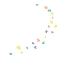 Confetti Background Pattern. Puzzle pieces and big ideas design, vector illustration graphic
